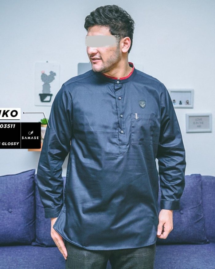 Kemko Panjang v03521 Maroon Twill 40s Glossy