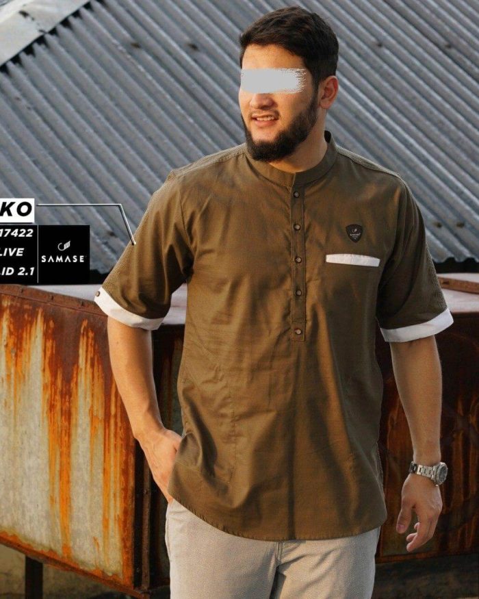 Kemko Pendek b17422 Dark Olive Cotton Solid 2.1