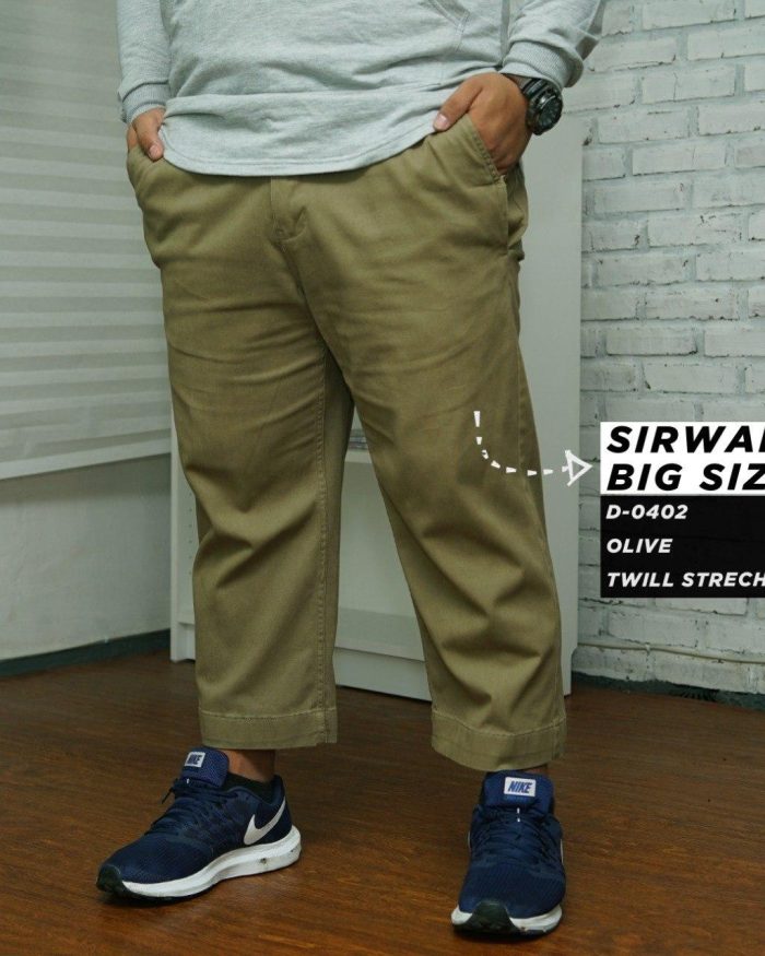 Sirwal Big Size d0402 Olive Twill Stretch