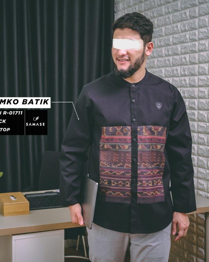Kemko Batik Panjang r01711 Black Ripstop