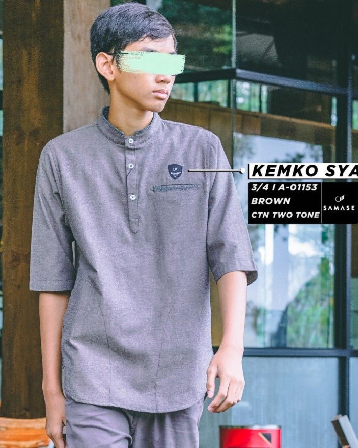 Kemko Syabab (Remaja) a01153 Brown Cotton Two Tone