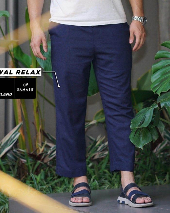Sirwal Relax d0381 Navy Linen Blend