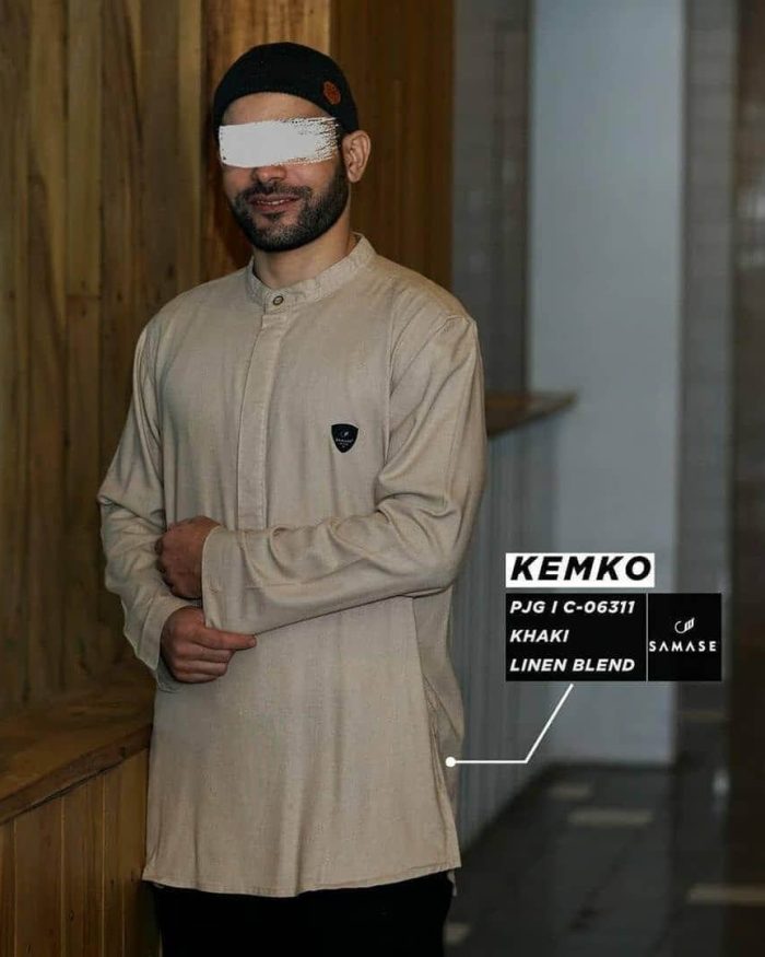 Kemko Panjang c06311 Khaki Linen Blend