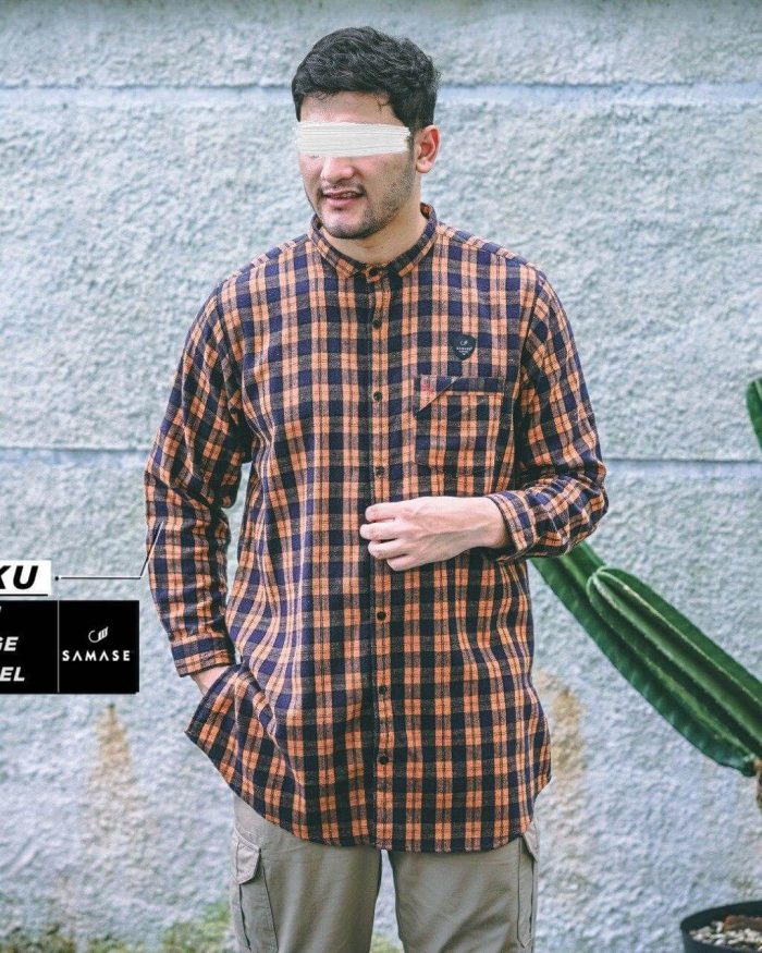 Koku Panjang b17711 Orange Flannel