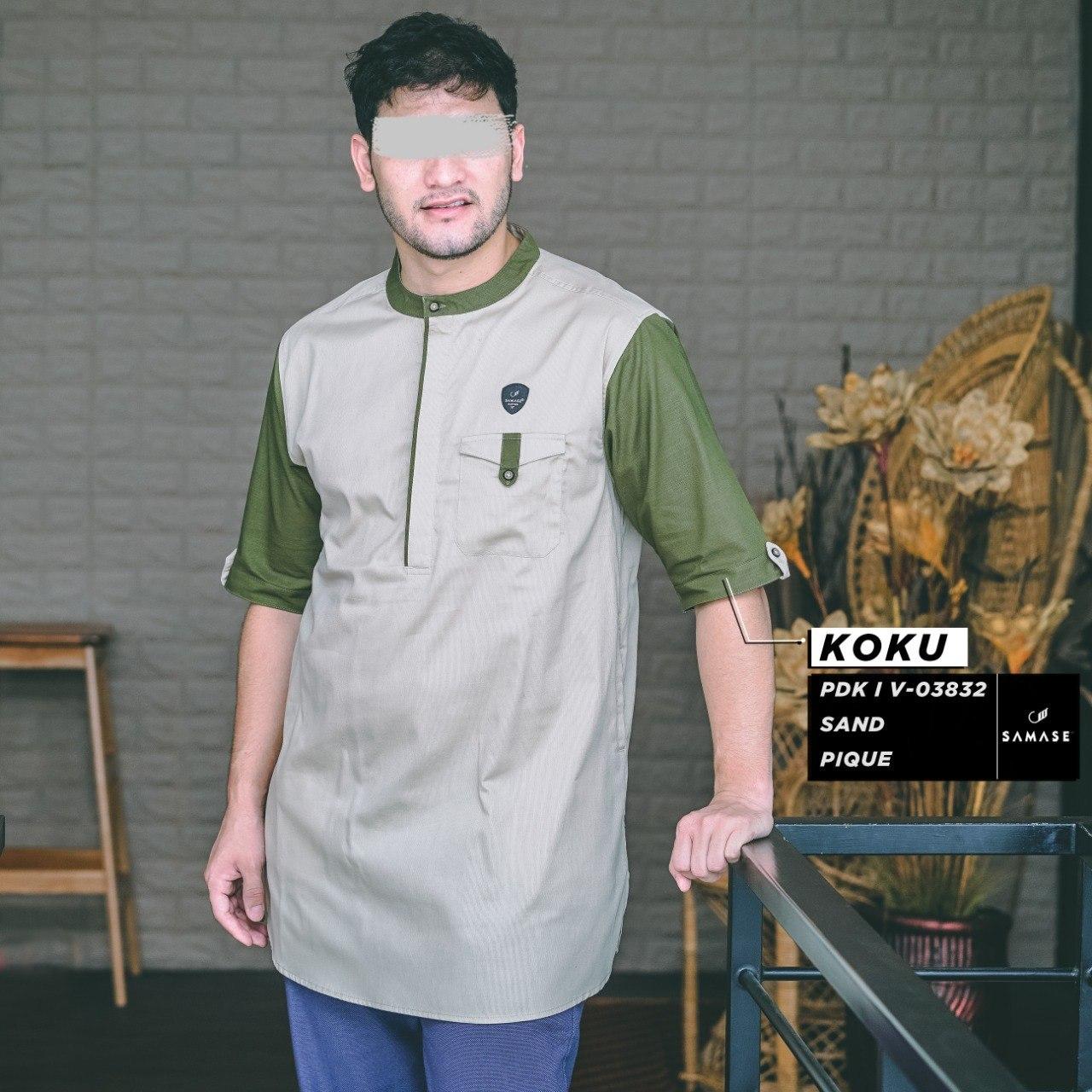 Koku Pendek v03832 Sand Pique