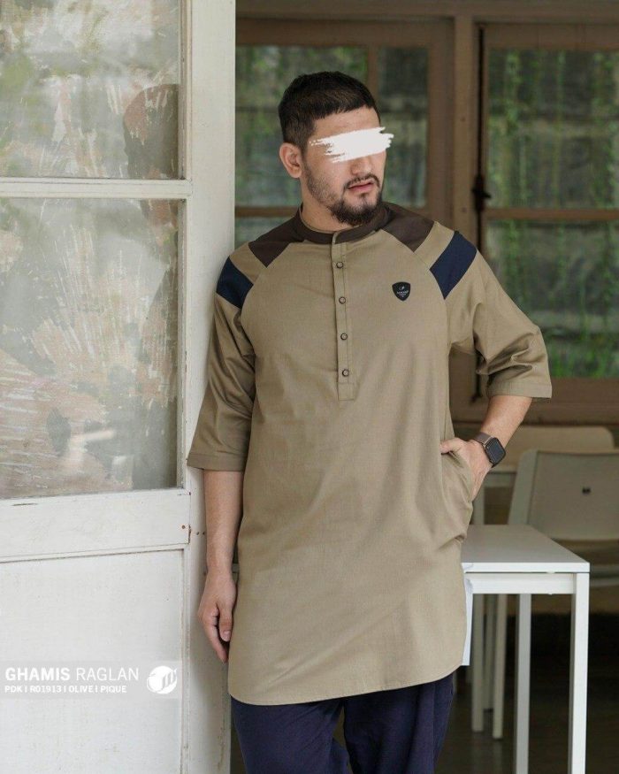 Ghamis 3/4 r01913 Olive Pique