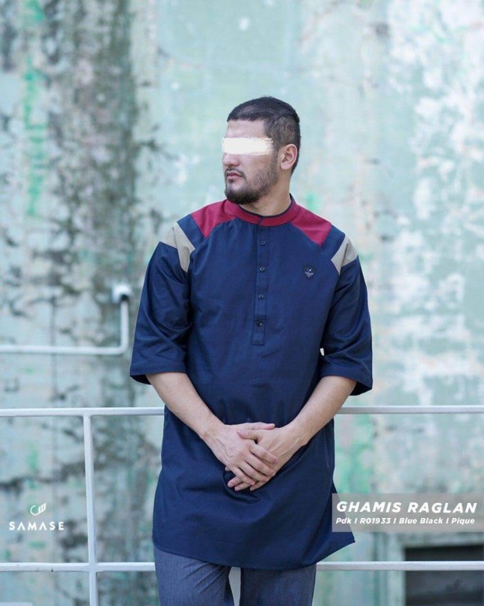 Ghamis 3/4 r01933 Blue Black Pique
