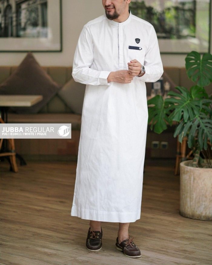 Jubba Reguler Panjang b18411 White Pique