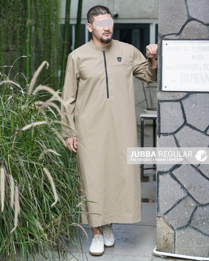 Jubba Reguler Zipper Panjang r01631 Khaki Ripstop