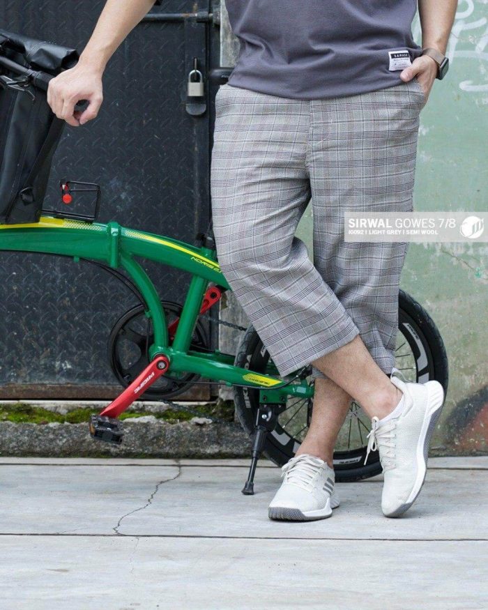 Sirwal Gowes 7/8 i0092 Light Grey Semi Wool