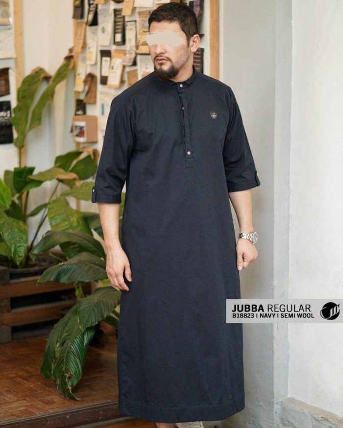 Jubba Reguler 3/4 b18823 Navy Semi Wool