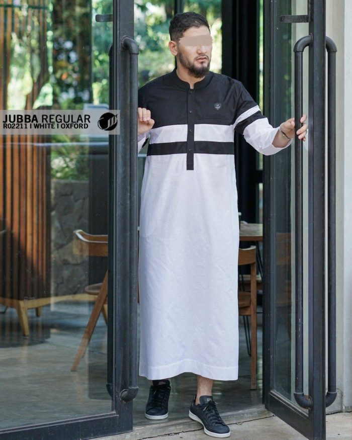 Jubba Reguler Panjang r02211 White Oxford