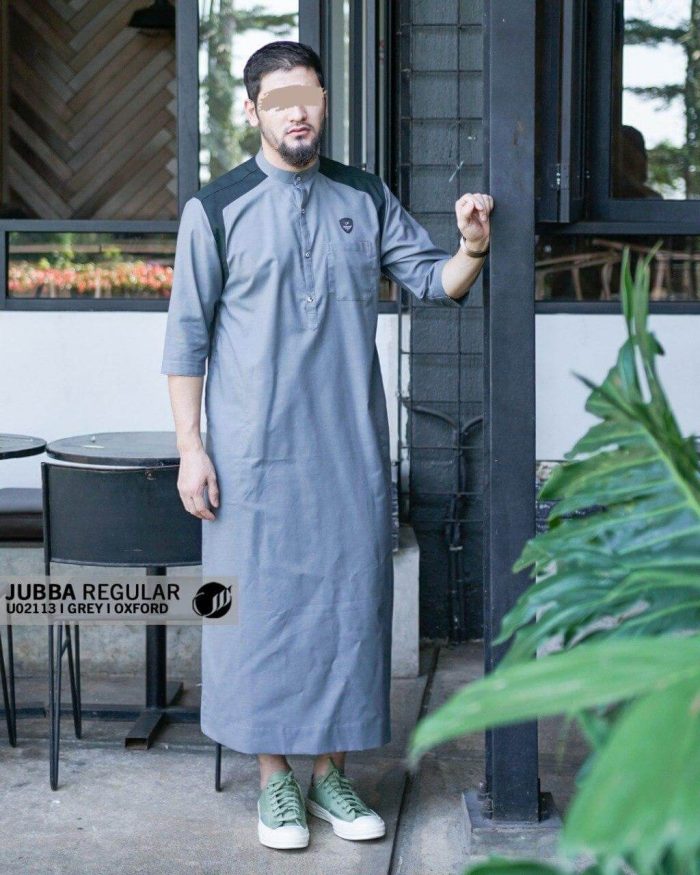 Jubba Reguler Panjang u02113 Grey Oxford