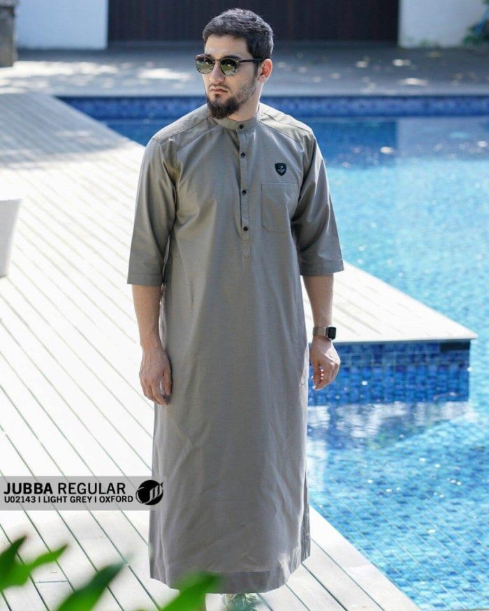 Jubba Reguler Panjang u02143 Light Grey Oxford