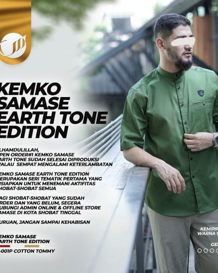 Kemko Earth Tone Pendek U001P32 Green Cotton Tommy