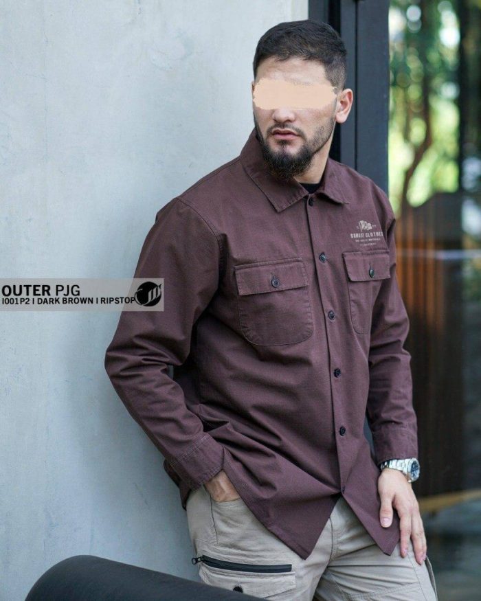 Kemko Outer Panjang I001P2 Dark Brown Ripstop