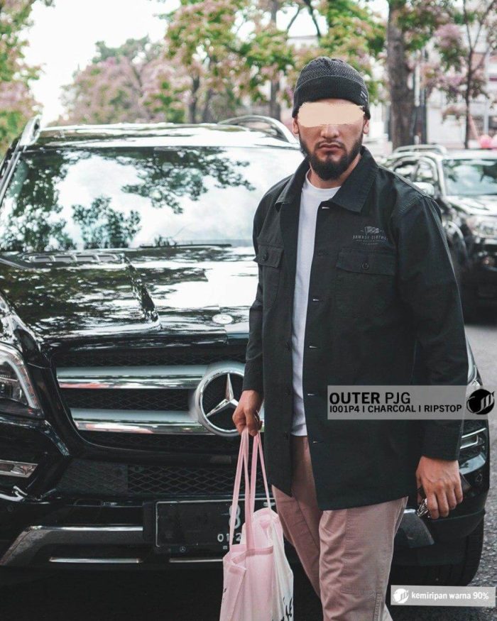Kemko Outer Panjang I001P4 Charcoal Ripstop