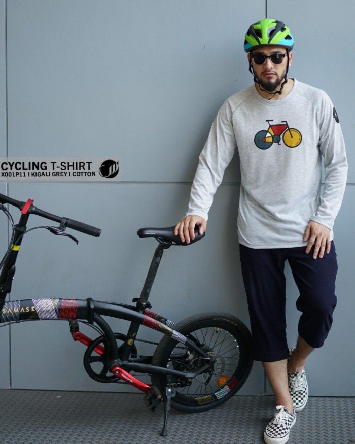 Samase Cycling Tshirt X001P11 Kigali Grey Cotton