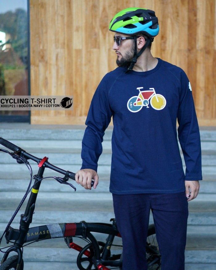 Samase Cyling Tshirt X001P21 Bogota Navy Cotton