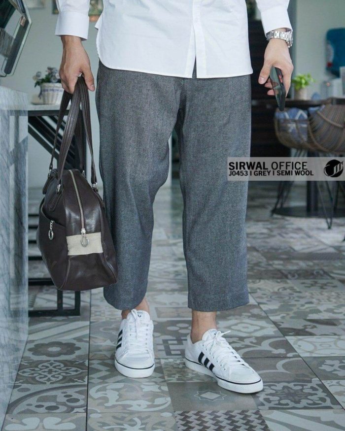 Sirwal Office Reguler J0453 Grey Semi Wool