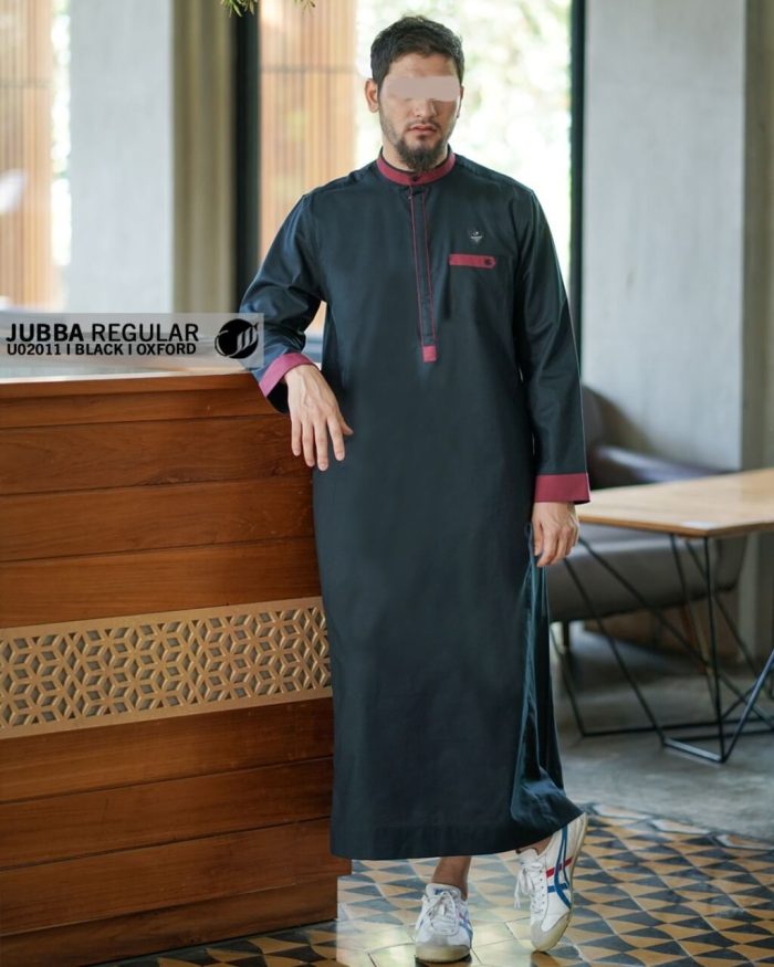 Jubah Samase Reguler U02011 Warna Black Oxford