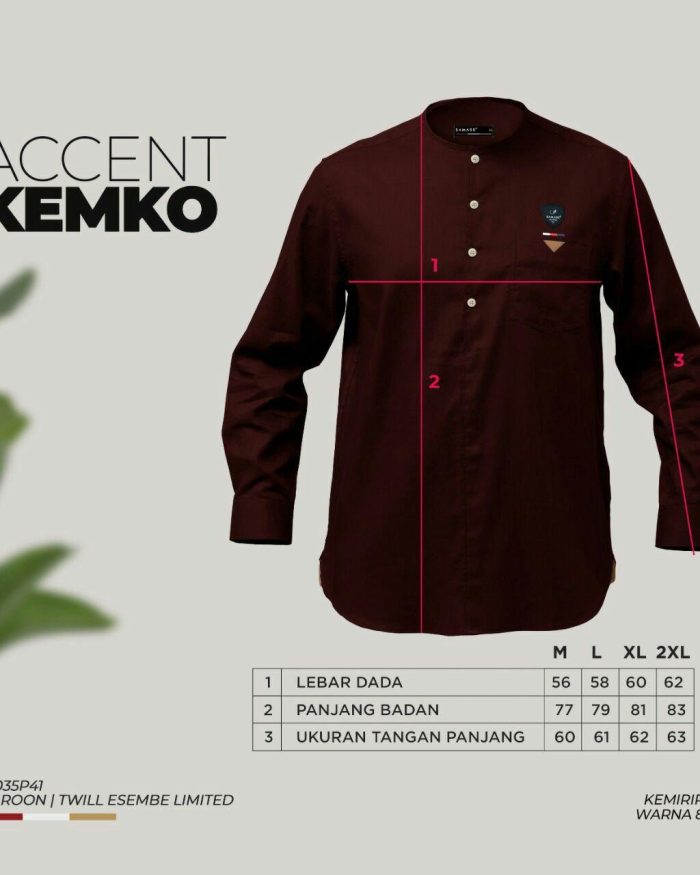 Samase Accent Kemko Long Sleeve (LS) O-Neck Collar