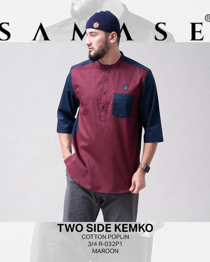 Two Side Kemko 3/4 Cotton Poplin