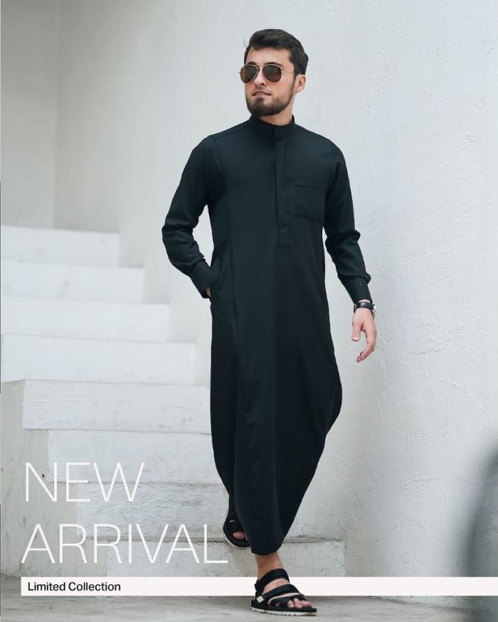 SAMASE JUBBA PANJANG BLACK SERIES U089 U088 SEMI WOOL