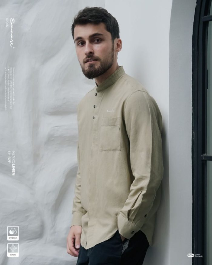 NEW ARRIVAL SAMASE U162P KEMEJA KOKO KEMKO PANJANG U162P LINEN