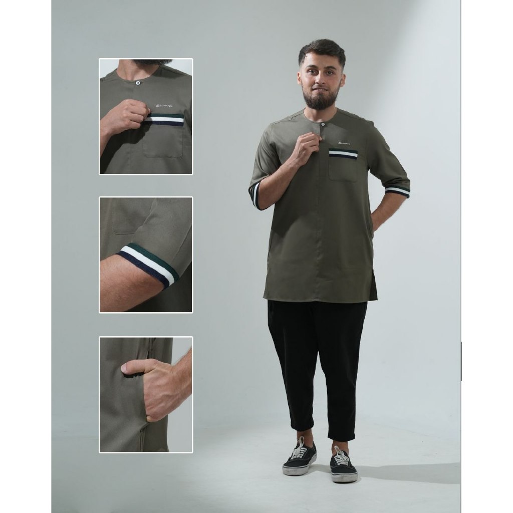 SAMASE KURTA MELAYU R105P I TWILL - Gambar 3