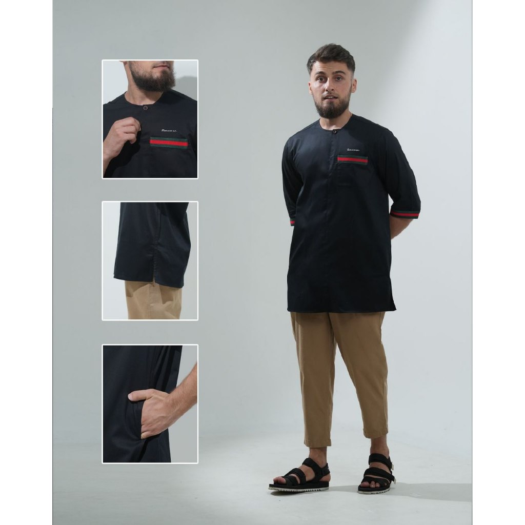 SAMASE KURTA MELAYU R105P I TWILL - Gambar 4