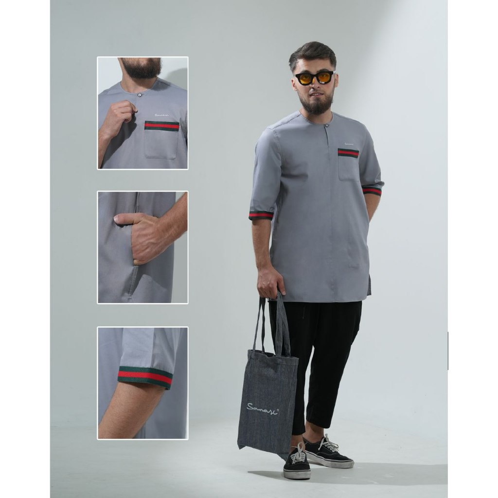 SAMASE KURTA MELAYU R105P I TWILL - Gambar 5