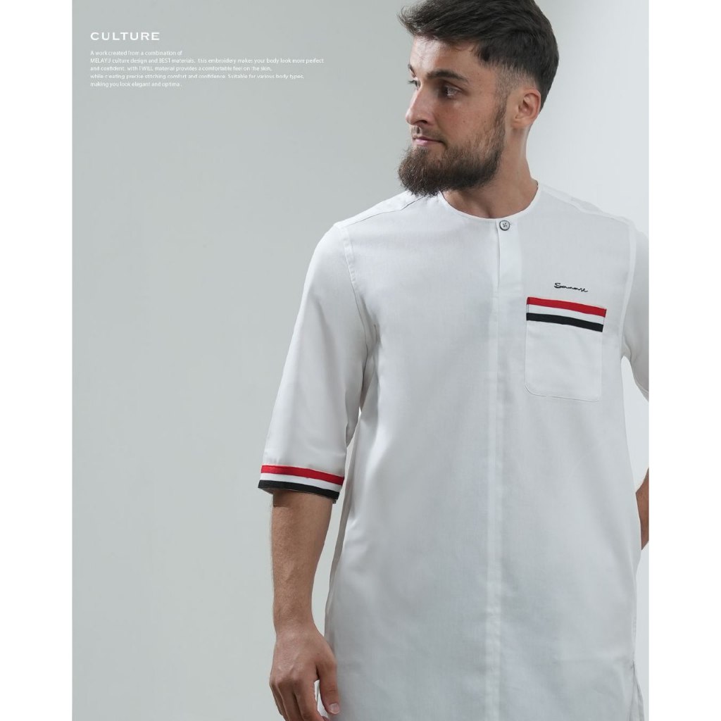 SAMASE KURTA MELAYU R105P I TWILL - Gambar 6