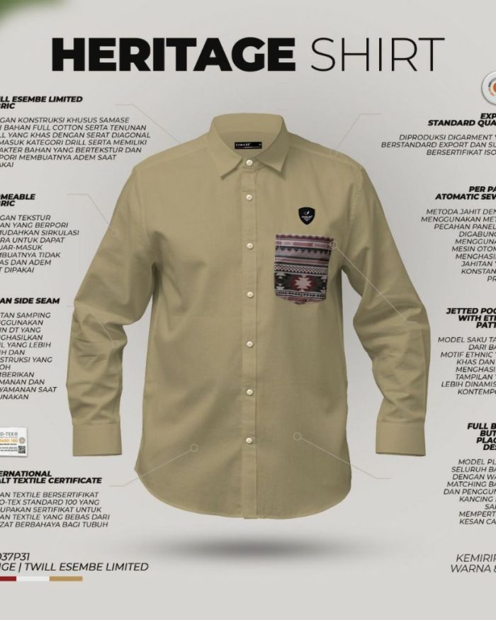 SAMASE KEMEJA KOKO HERITAGE R037P
