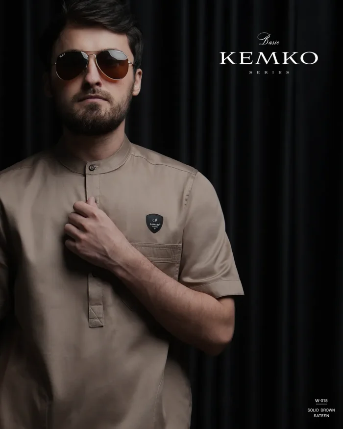 SAMASE Kemko Basic Lengan Pendek - W015 Cotton Saten