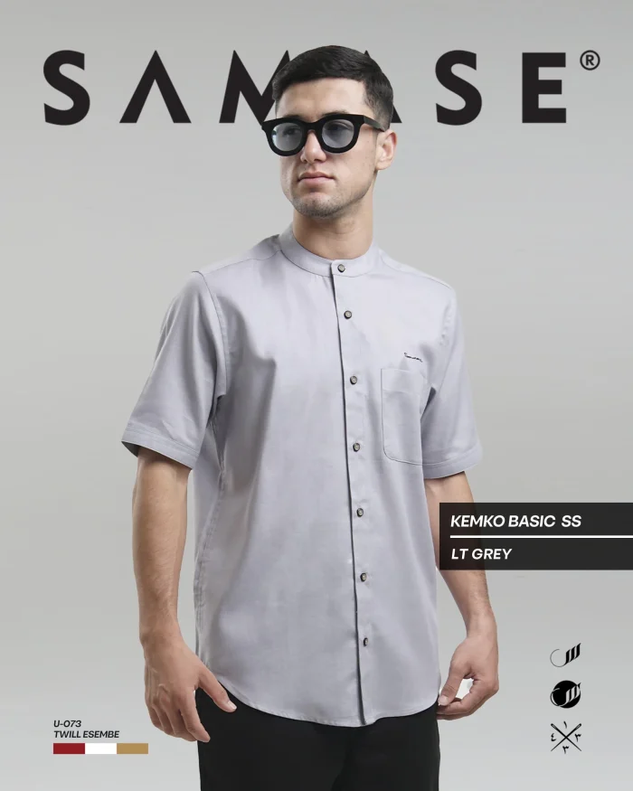 SAMASE Kemko Shirt Basic Lengan Pendek - U073 Twill Esembe