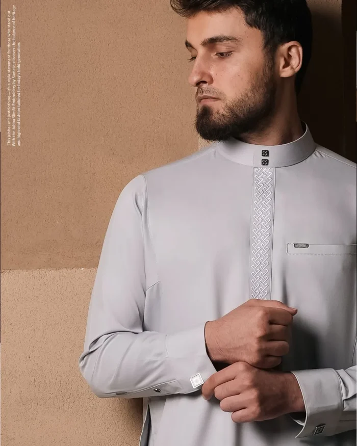 SAMASE Jubba Saudi Embroidery SlimFit Lengan Panjang - S053 TR Premium