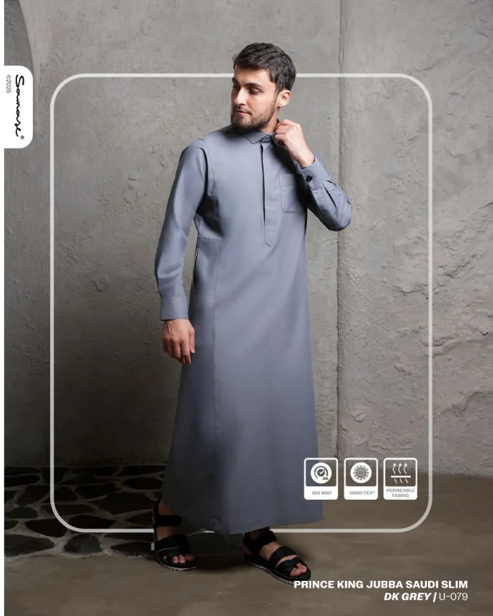 SAMASE Jubba Saudi Prince King Slim Lengan Panjang - U079 Spun