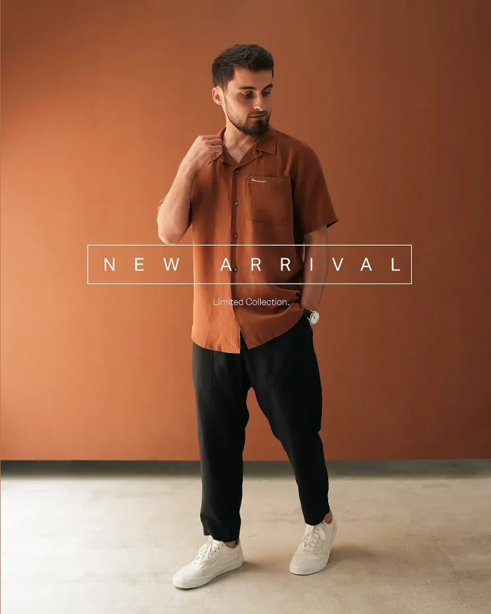 SAMASE Kemko Kemeja Koko Basic Lengan Pendek - S064 Linen