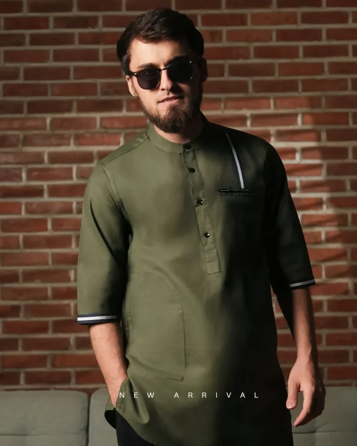 SAMASE Kurta Modern Lengan 3/4 - R087 Cotton Oxford