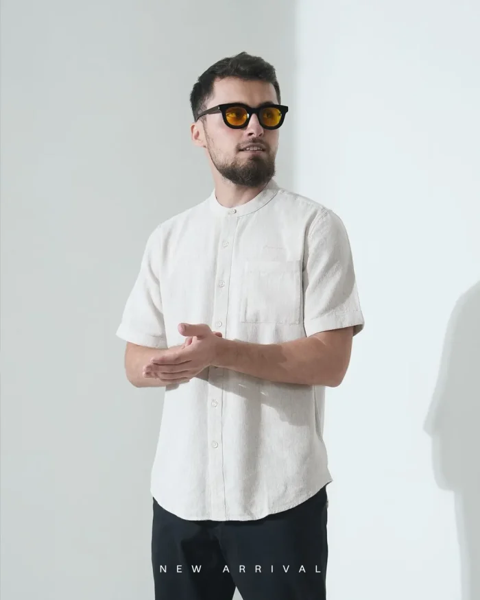 SAMASE Kemko Basic Lengan Pendek - R085 Cotton Linen