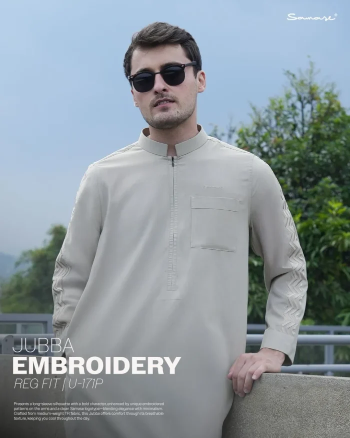 SAMASE Jubba Saudi Lengan Panjang Embroidery - U171P TR