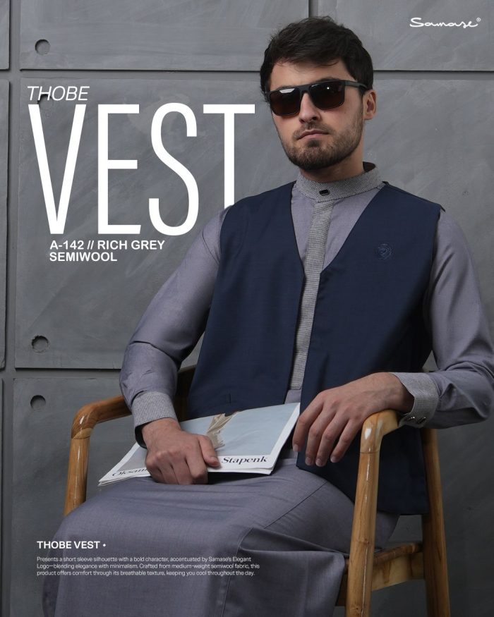 SAMASE Thobe Vest Only for Jubba - A142 Semiwool