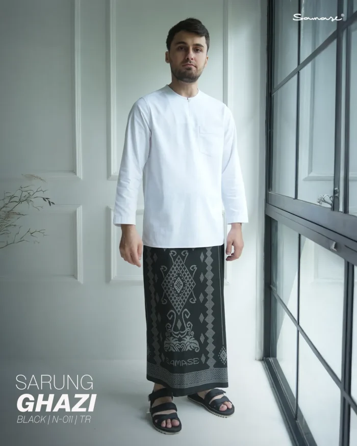 SAMASE Sarung Ghazi Motif Printing Premium - N011