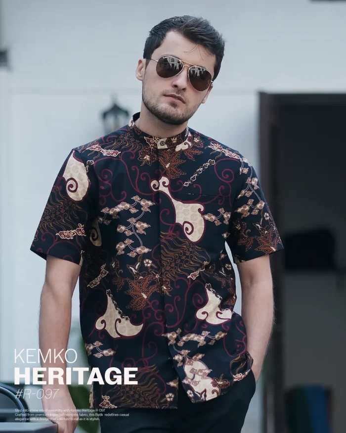 SAMASE Kemeja Batik Lengan Pendek - R097 Twill