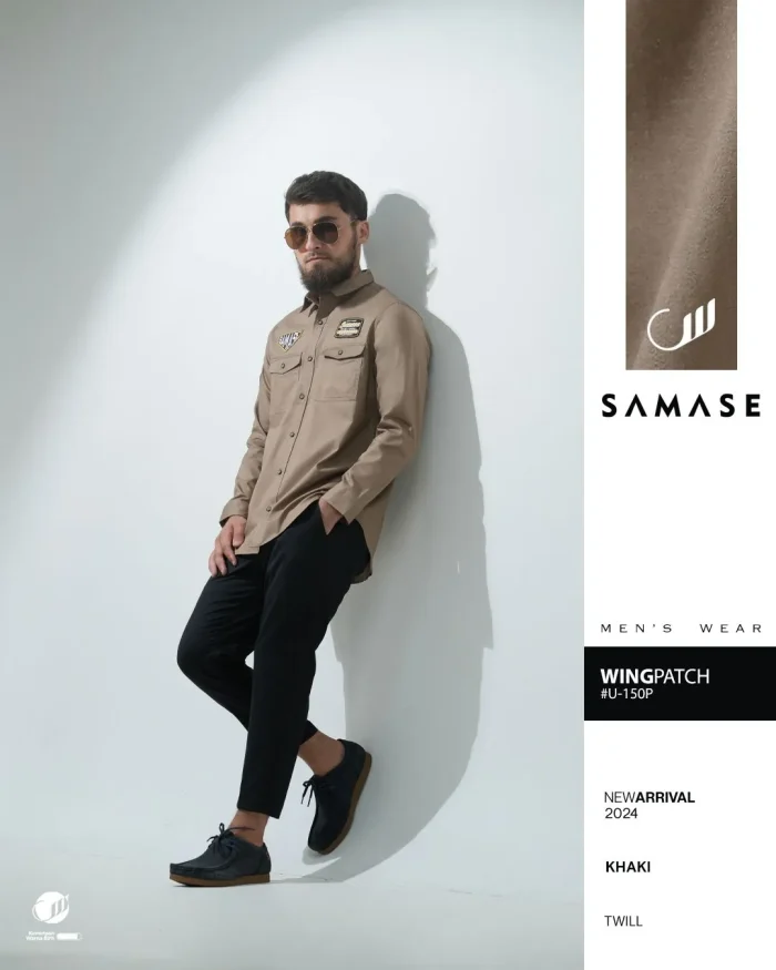 Samase Kemko Workshirt Wing Patch Lengan Panjang - U150P Twill