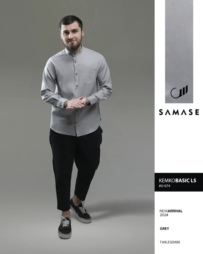 SAMASE Kemko Basic Lengan Panjang - U074 Cotton Twill Esembe