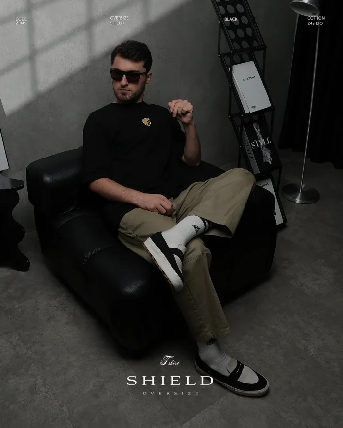 SAMASE TShirt Oversize Shield Lengan Pendek - Z049 Cotton 24s