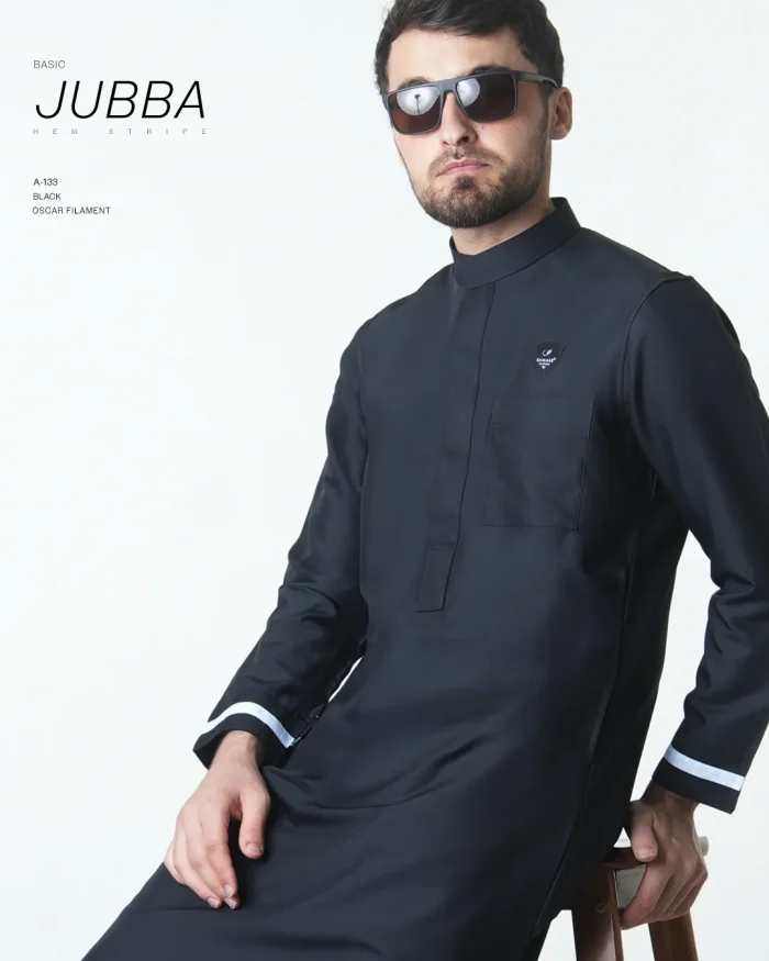 SAMASE Jubba Basic Hem Stripe Regular Lengan Panjang - A133 Oscar Filament