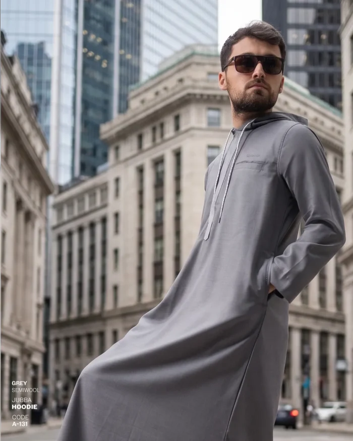 SAMASE Jubba Hoodie Reguler Lengan Panjang - A131 Semi Wool